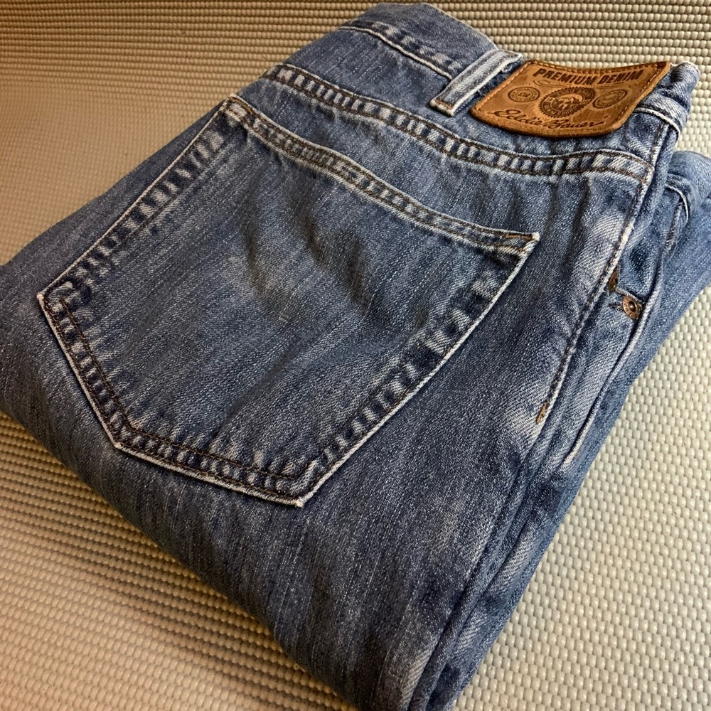 Eddie Bauer Flannel Lined Insulated Thermal Denim Jeans Size 34